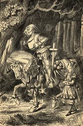 Alice und der Weiße Ritter, Illustration aus 